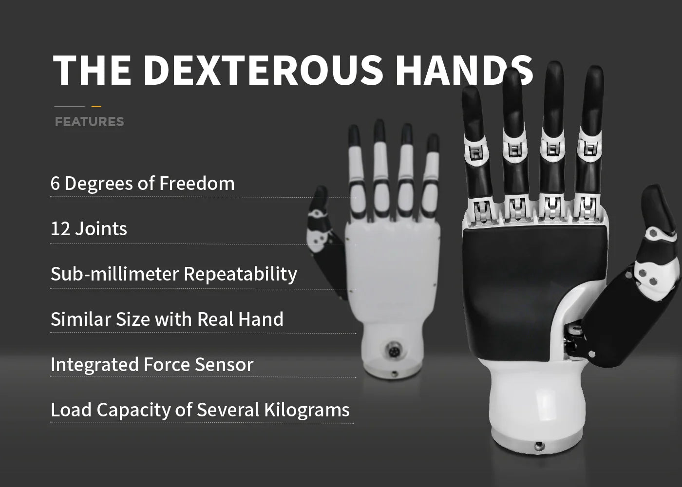 Inspire Robots 5-Finger Robotic Dexterous Hand - RH56DFX/RH56DFQ