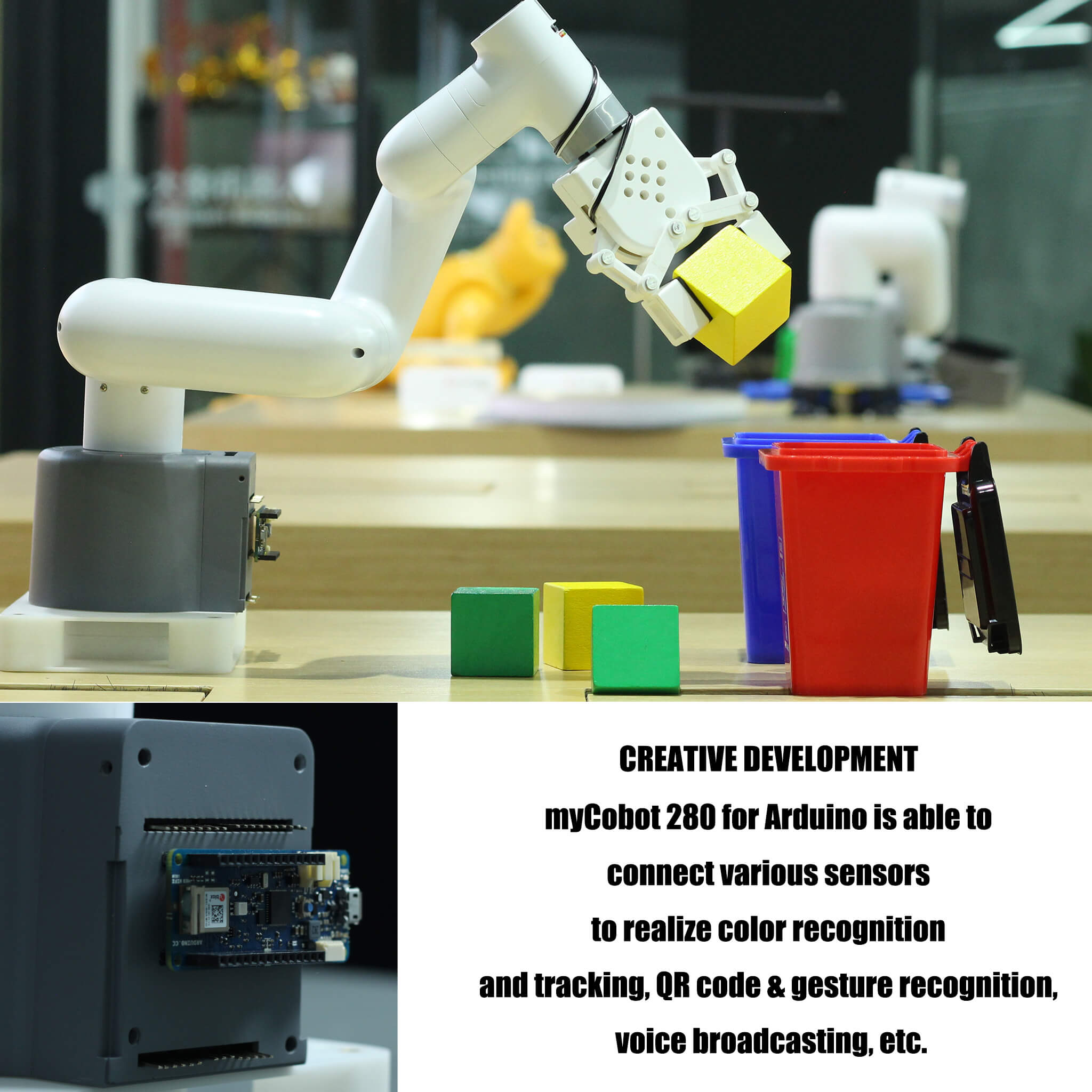 Elephant Robotics myCobot 280 for Arduino 6 DOF Collaborative Robot (for Arduino Version)