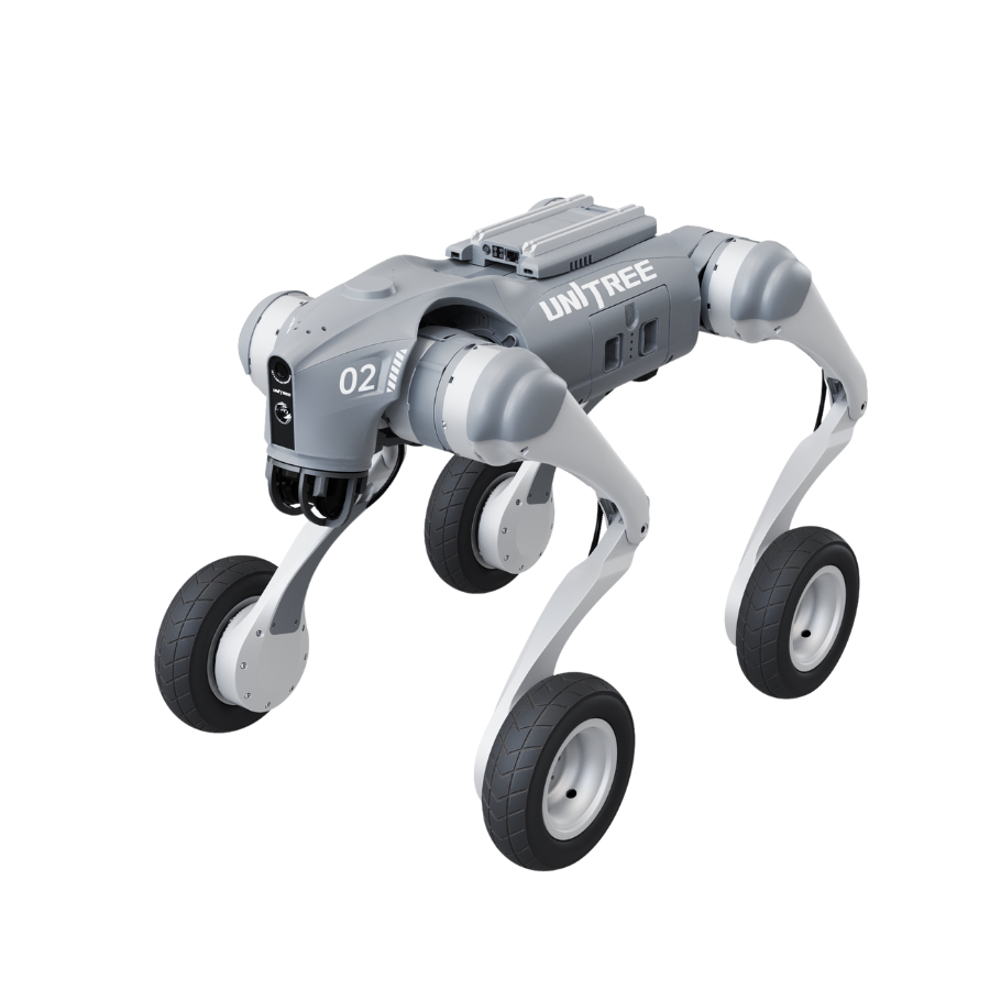 Unitree GO2-W AI Quadruped Robot Dog with Wheels
