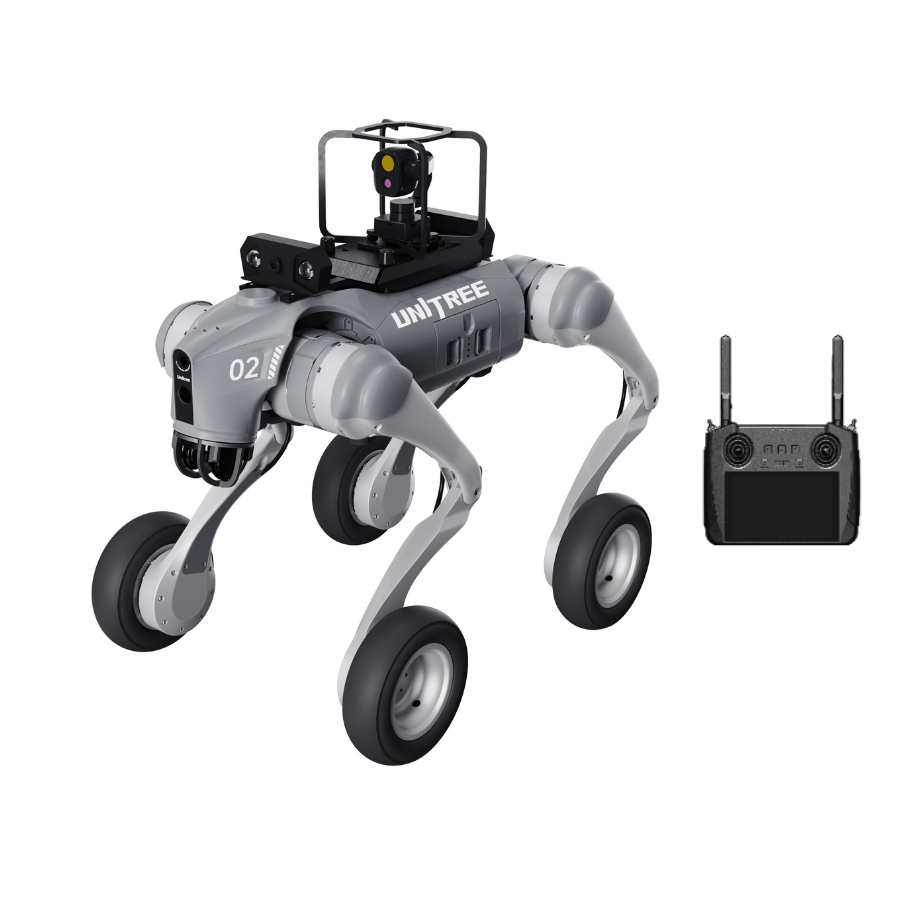 Unitree Go2-W Ent AI Quadruped Robot Dog with Wheels for Industrial Applications