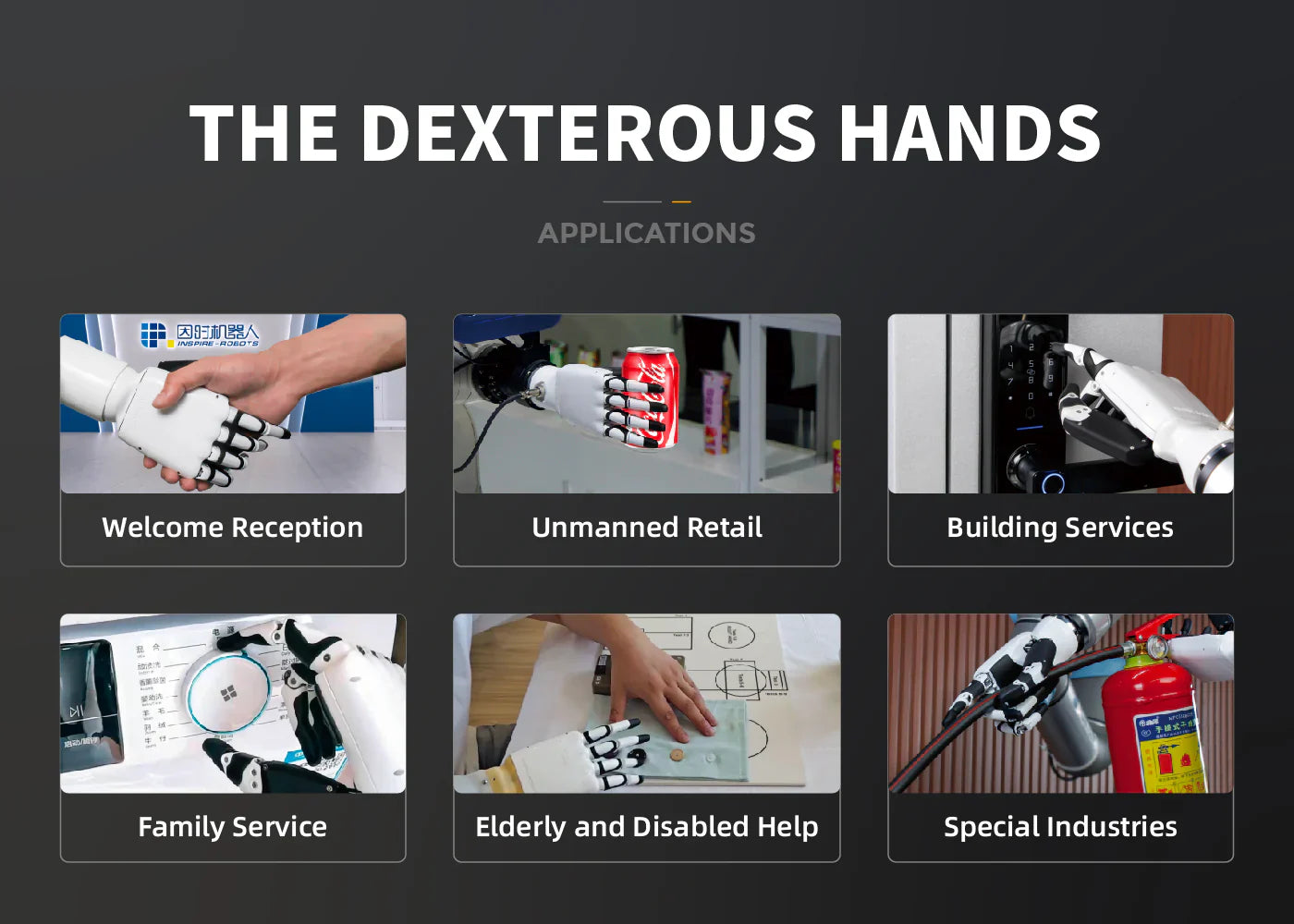 Inspire Robots 5-Finger Robotic Dexterous Hand - RH56DFX/RH56DFQ